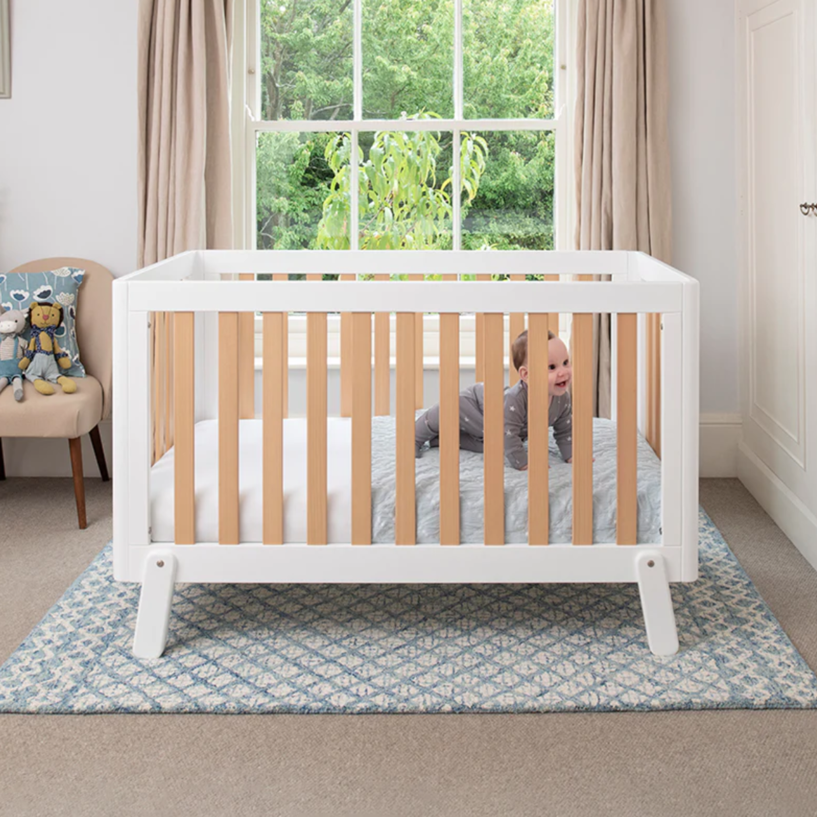 Boori Turin Cot Bed-Barley White(B-TUCB/BA)