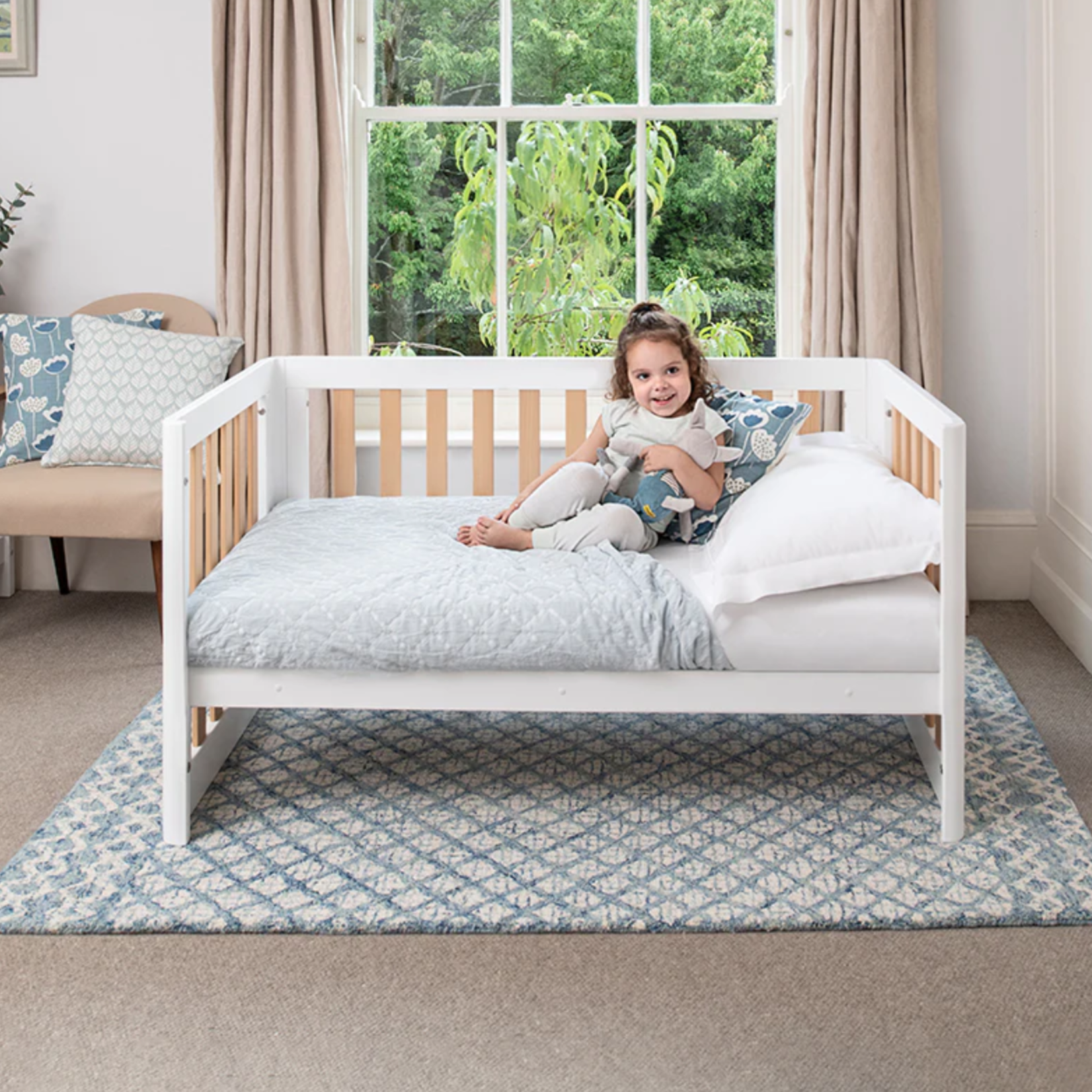 Boori Turin Cot Bed-Blueberry and Almond(B-TUCB/BBAD)