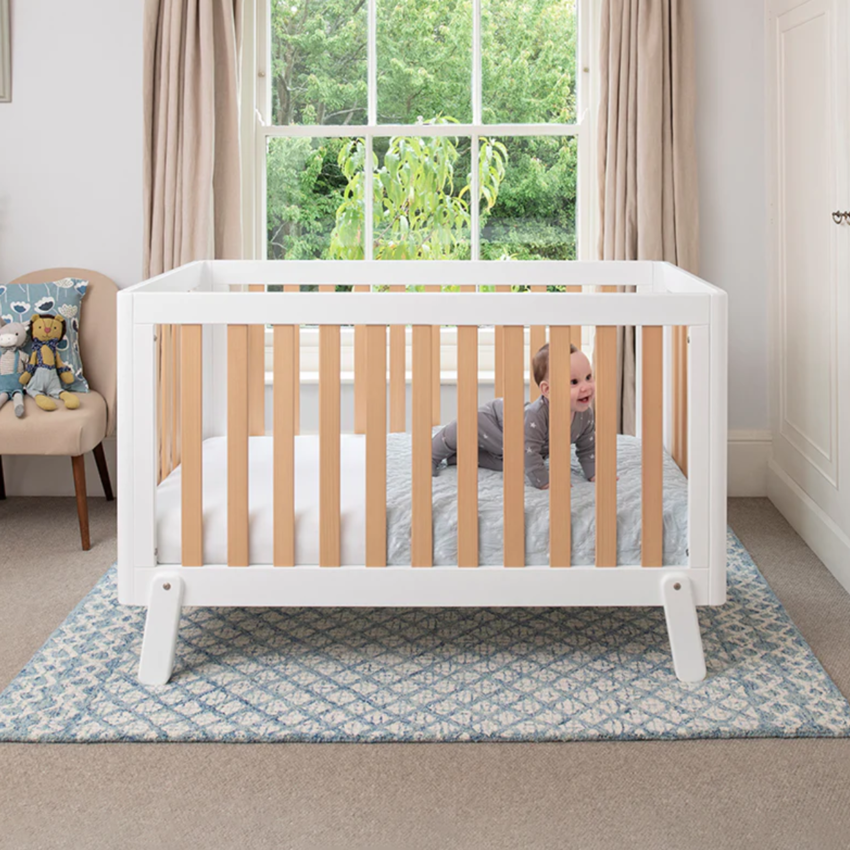 Boori Turin Cot Bed-Blueberry and Almond(B-TUCB/BBAD)