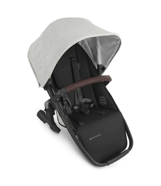 Uppababy VISTA V2 Rumble Seat-ANTHONY (white & grey chenille/carbon/chestnut leather)