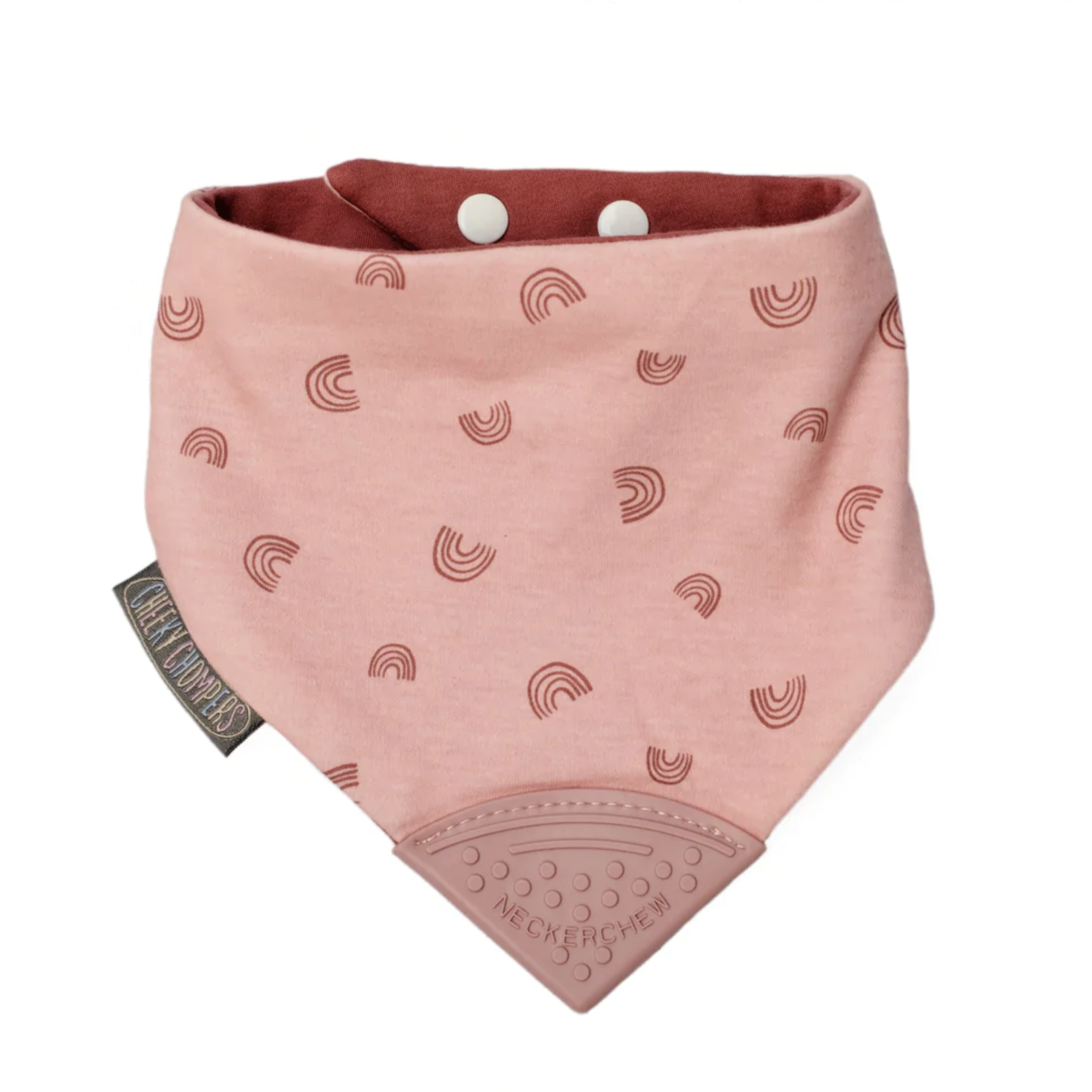 Cheeky Chompers Neckerchew-Rainbow Rose