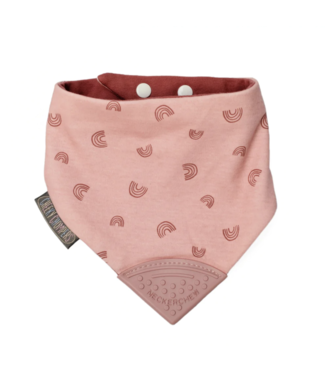 Cheeky Chompers Neckerchew-Rainbow Rose