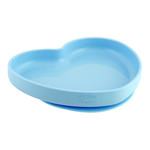 Chicco Silicone Heart Shaped Plate 9m+ Teal