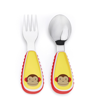 Skip Hop Zoo Utensils Fork&Spoon-Monkey