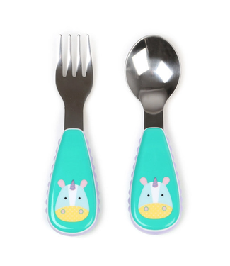 Skip Hop Zoo Utensils Fork&Spoon-Unicorn