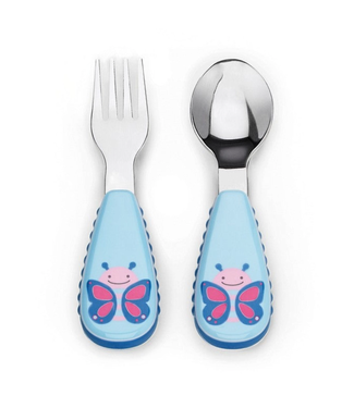 Skip Hop Zoo Utensils Fork&Spoon-Butterfly