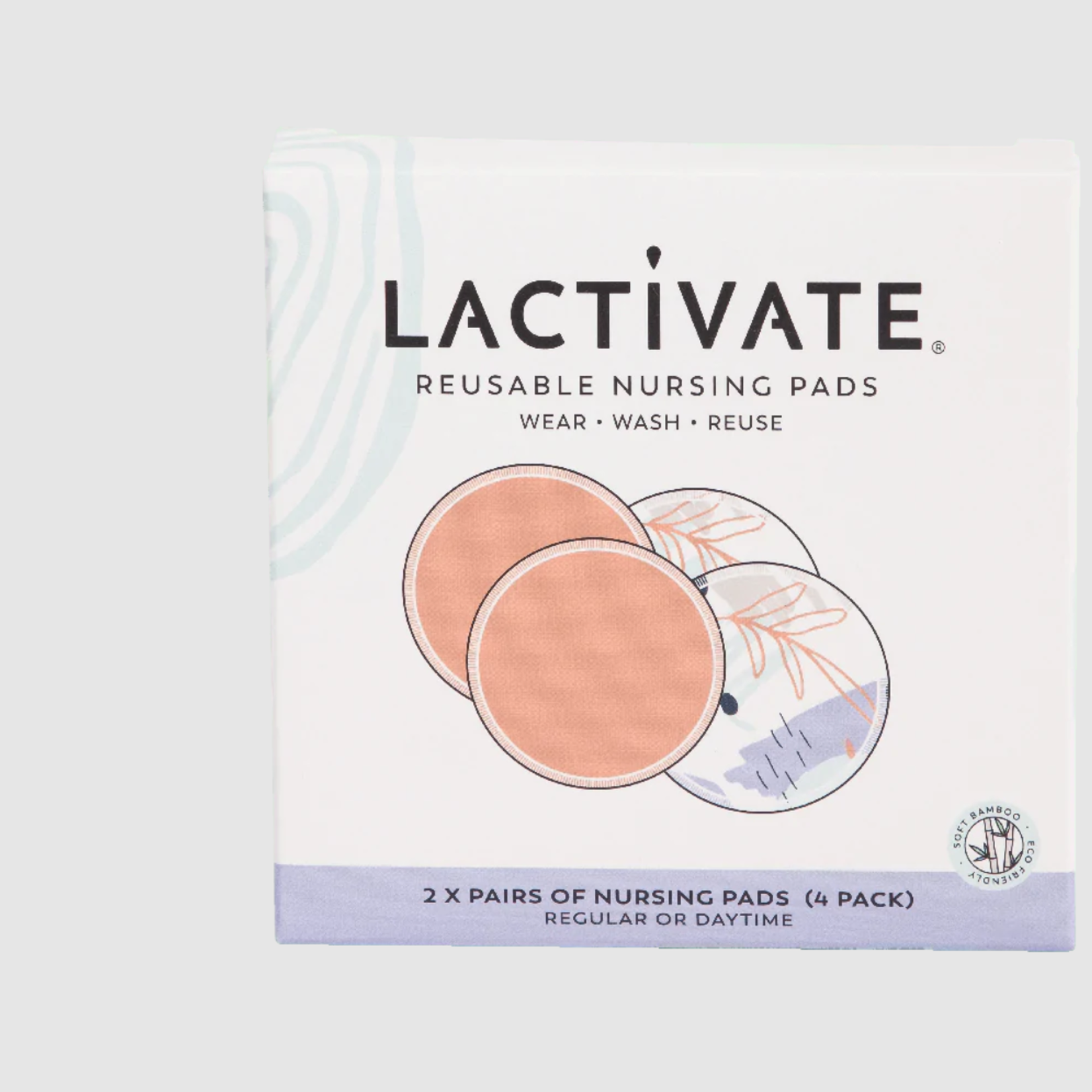 Lactivate® Reusable Day Nursing Pads- 4pk