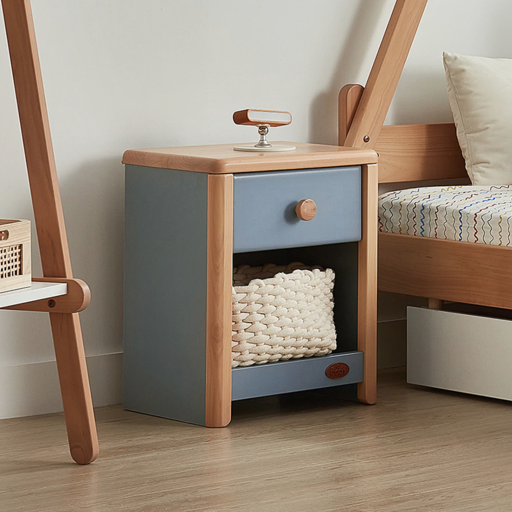 Boori Avalon Bedside Table-Barley and Almond