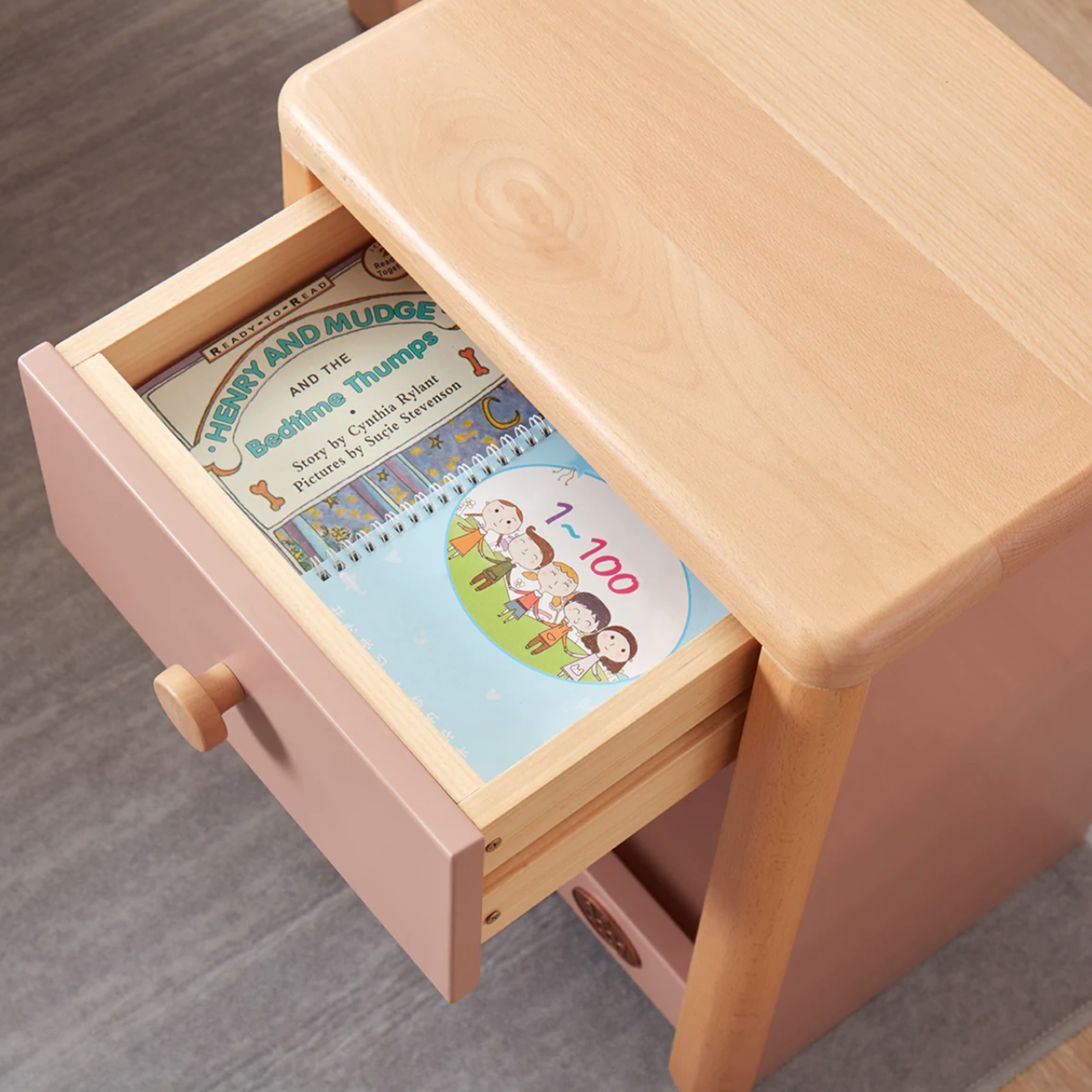 Boori Avalon Bedside Table-Barley and Almond
