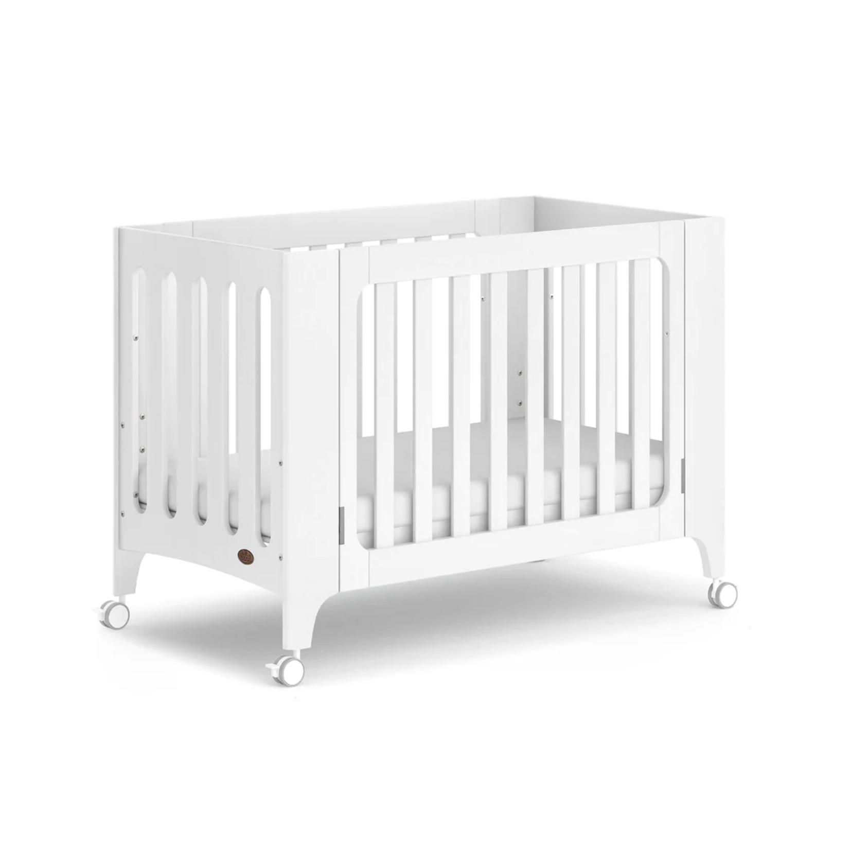 Boori Phoebe Expandable Compact Cot Bed-Barley White