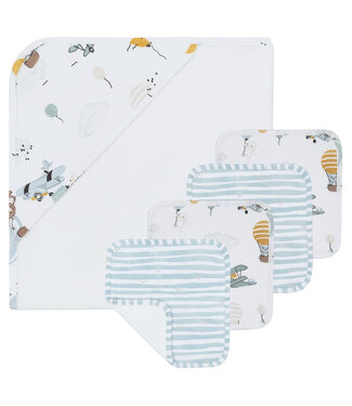 Living Textiles 5pc Bath Gift Set-Up Up & Away