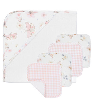 Living Textiles 5pc Bath Gift Set-Butterfly