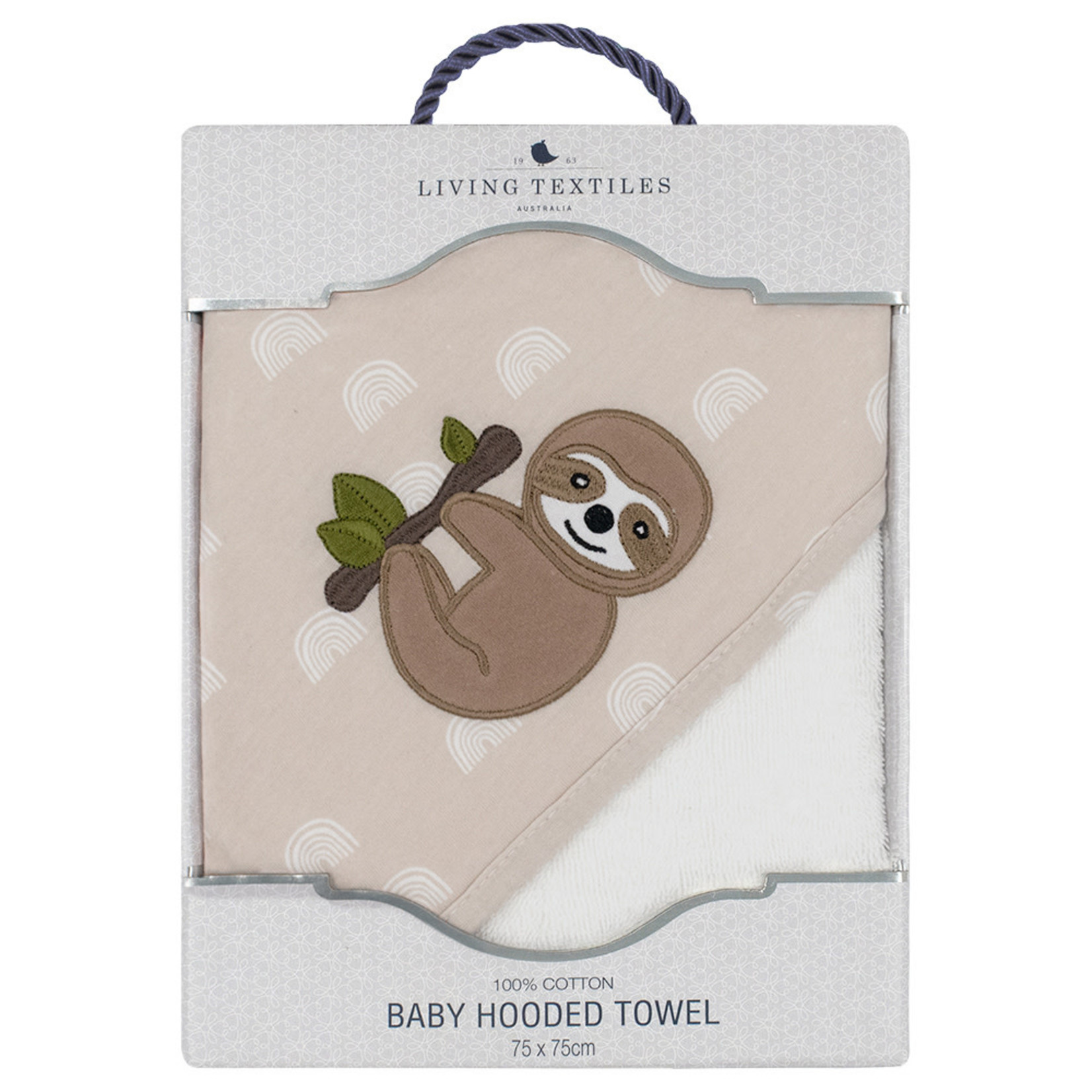 Hooded Towel Sloth Whole Bubs