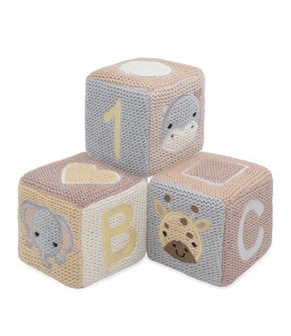 Living Textiles Knitted Stacking Blocks-Noah the Giraffe