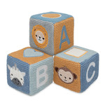 Living Textiles Knitted Stacking Blocks-Leo the Lion