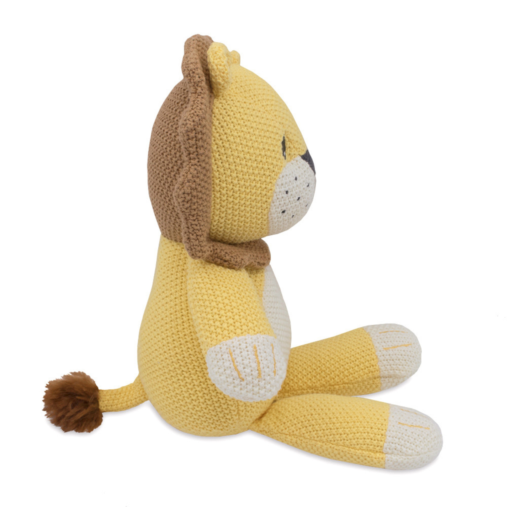 Living Textiles Leo the Lion Knitted Toy