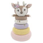 Living Textiles Knitted Stacking Rings-Ava the Fawn
