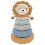 Living Textiles Knitted Stacking Rings-Leo the Lion