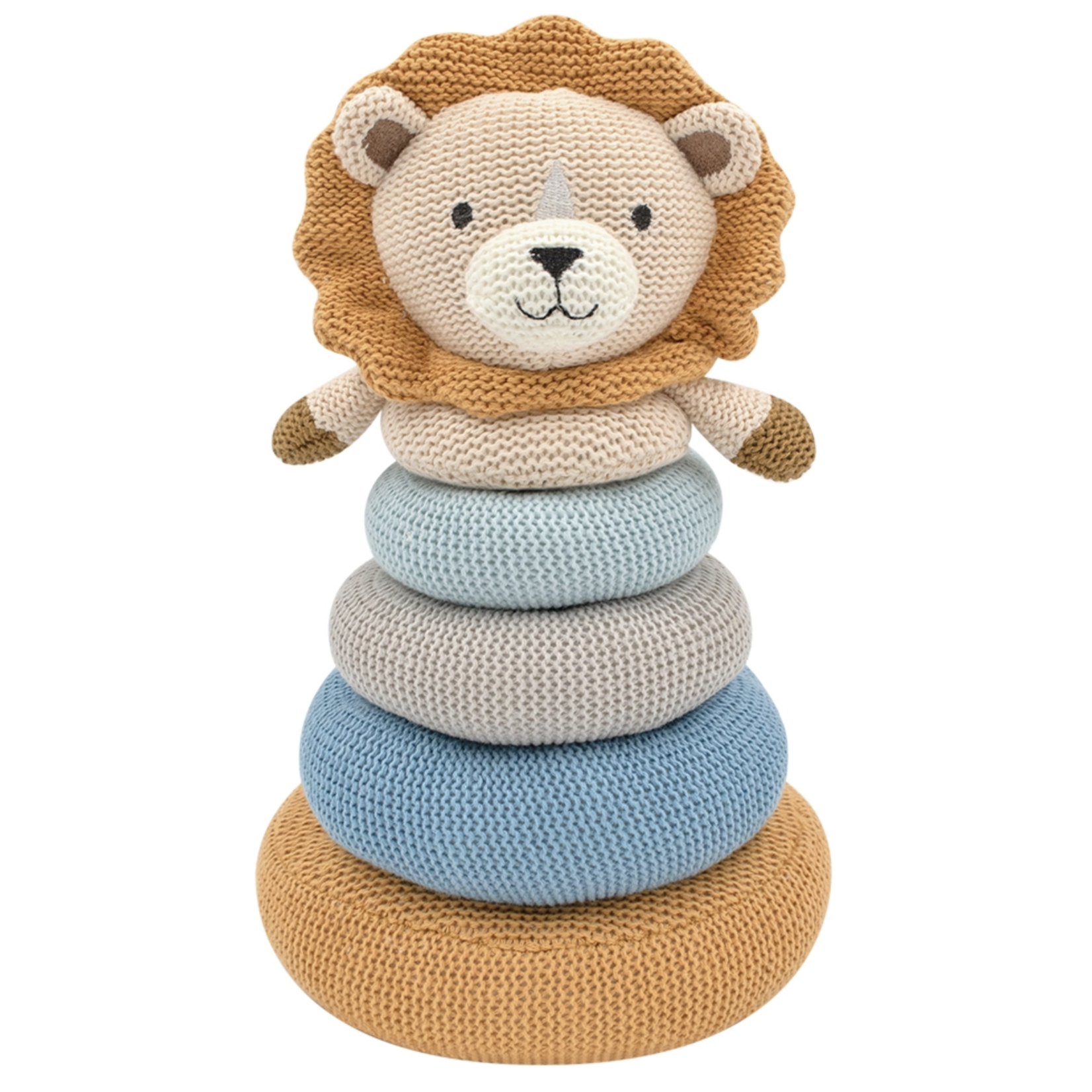 Living Textiles Knitted Stacking Rings-Leo the Lion