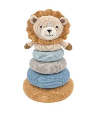 Living Textiles Knitted Stacking Rings-Leo the Lion