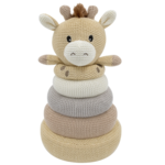 Living Textiles Knitted Stacking Rings-Noah the Giraffe