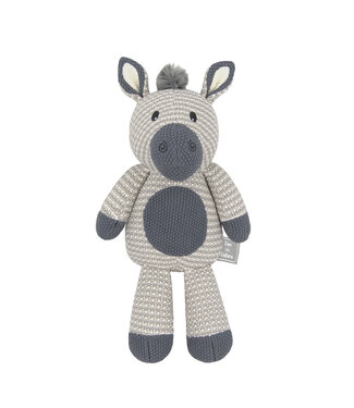 Living Textiles Zac the Zebra Knitted Toy