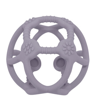 Living Textiles Playground Silicone Teething Ball-Lilac