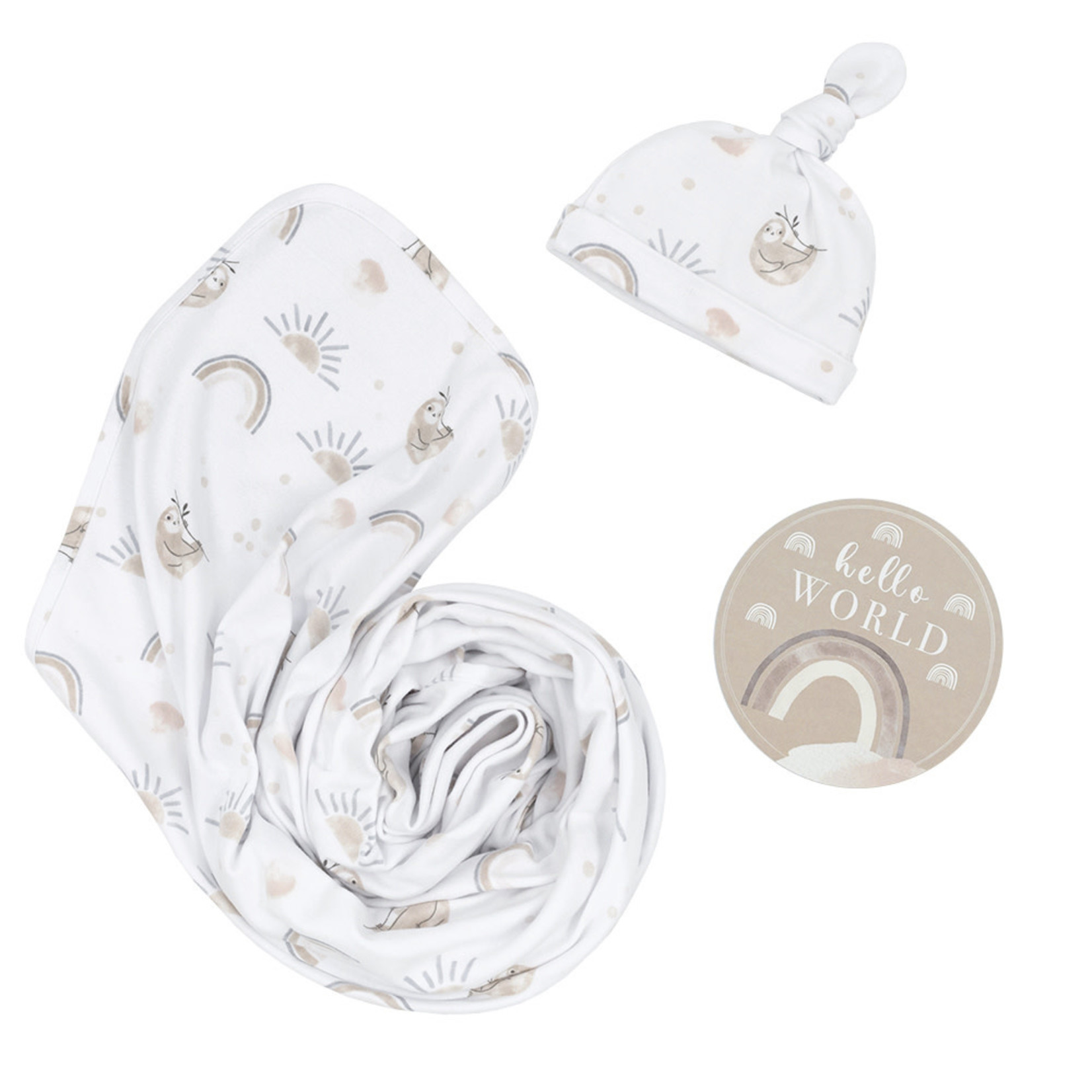 Living Textiles Newborn Gift Set-Sloth