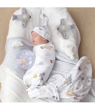 Living Textiles Newborn Gift Set-Up Up & Away