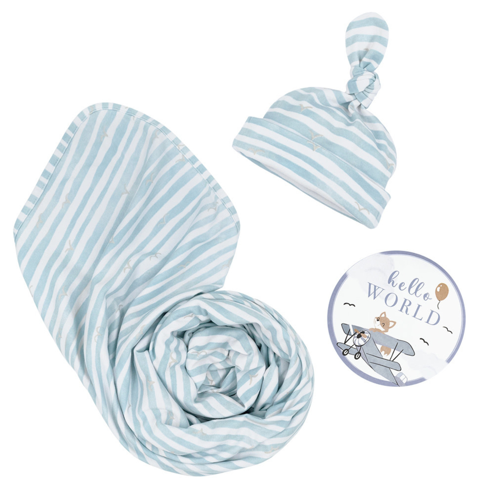 Living Textiles Newborn Gift Set-Stripes
