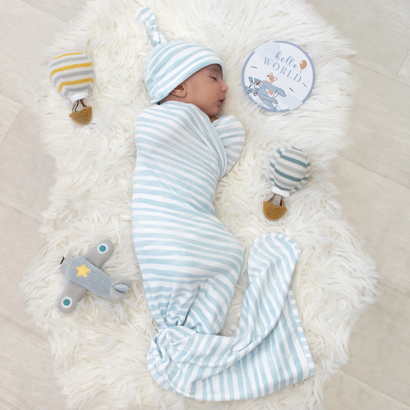 Living Textiles Newborn Gift Set-Stripes