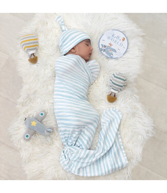 Living Textiles Newborn Gift Set-Stripes