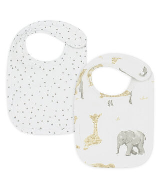 Living Textiles 2-PACK BIBS Savanna babies