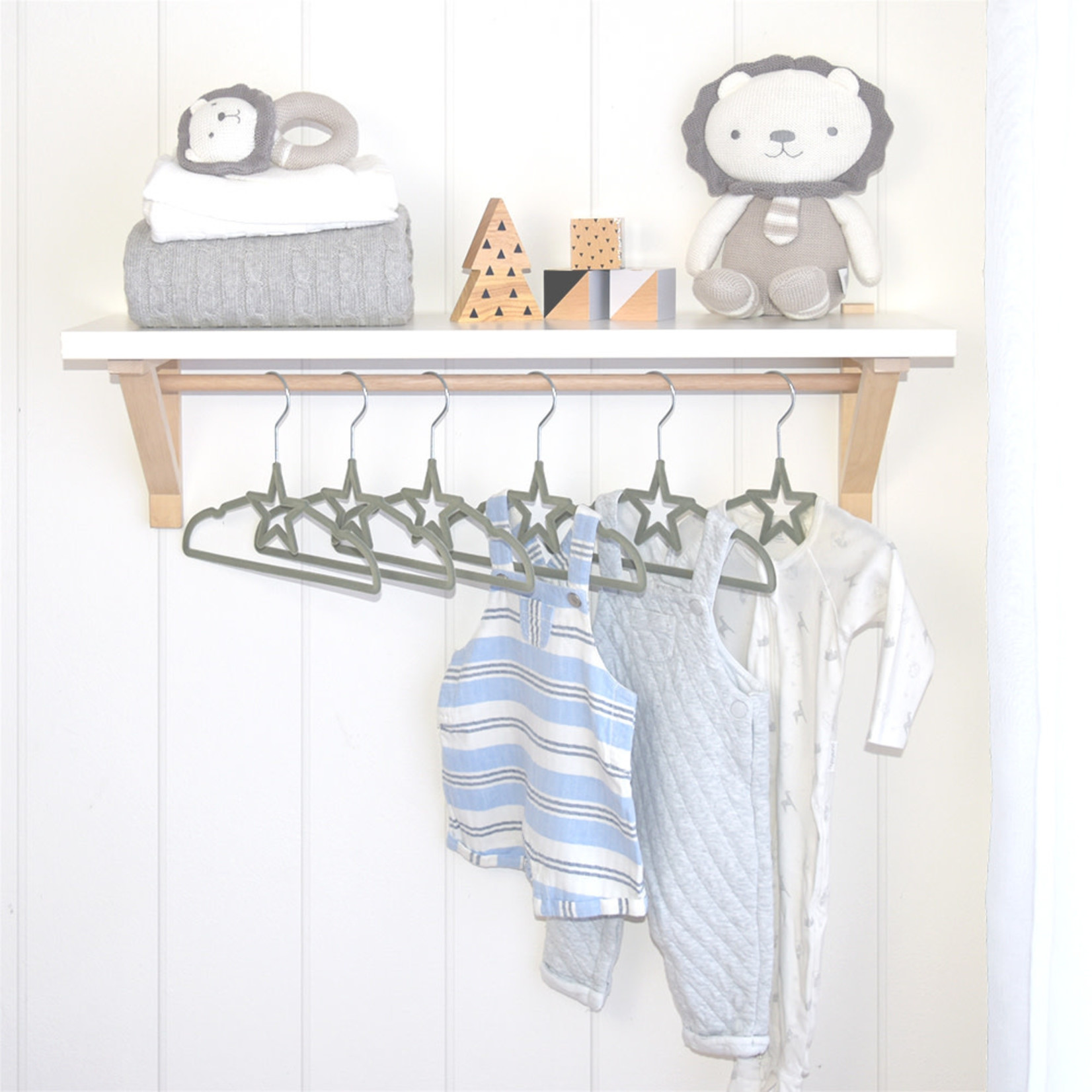 Living Textiles - 6-Pack Baby Coat Hangers - Nappies Direct
