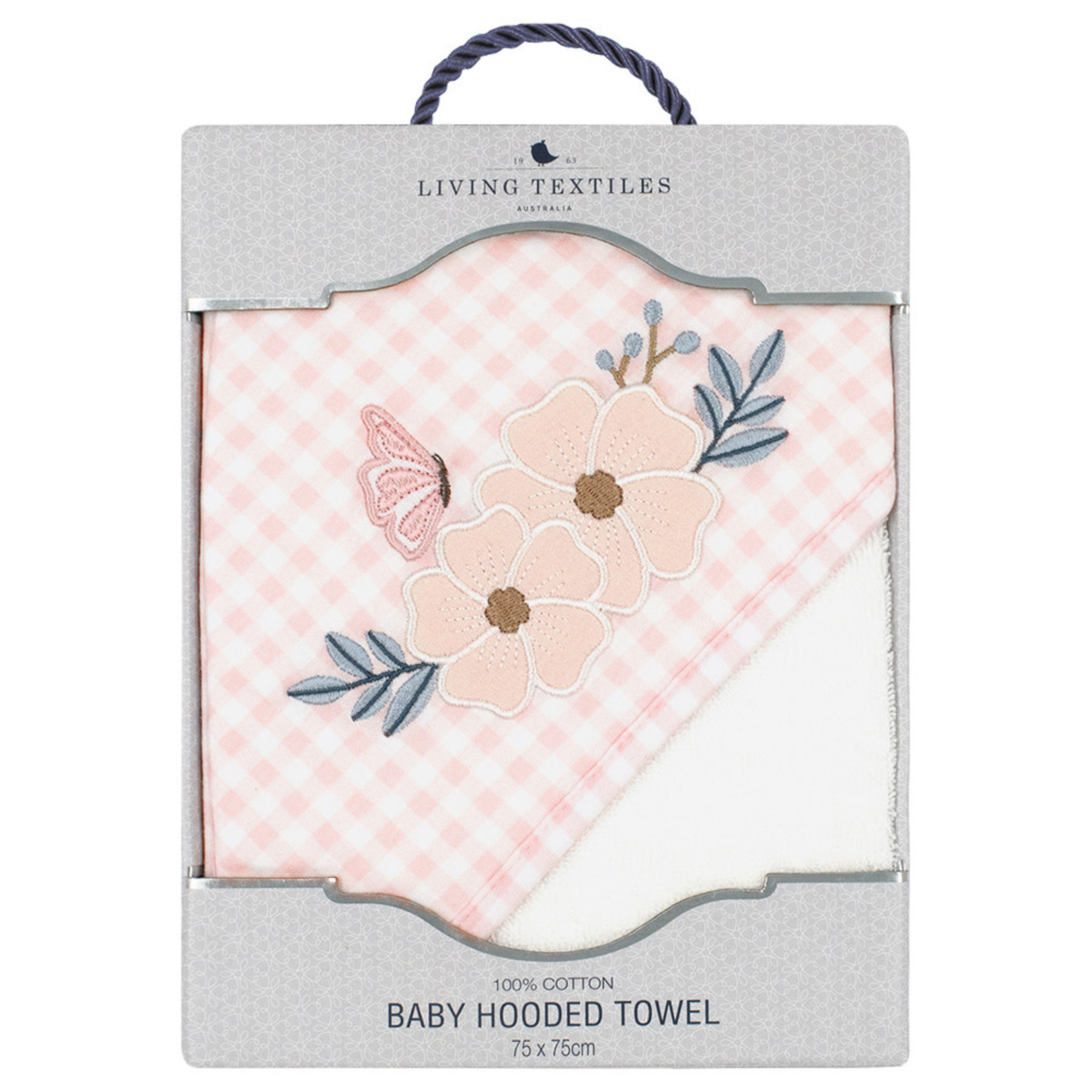 Living Textiles Hooded Towel-Butterfly