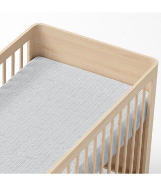 Living Textiles Cot Fitted sheet Animal Crackers