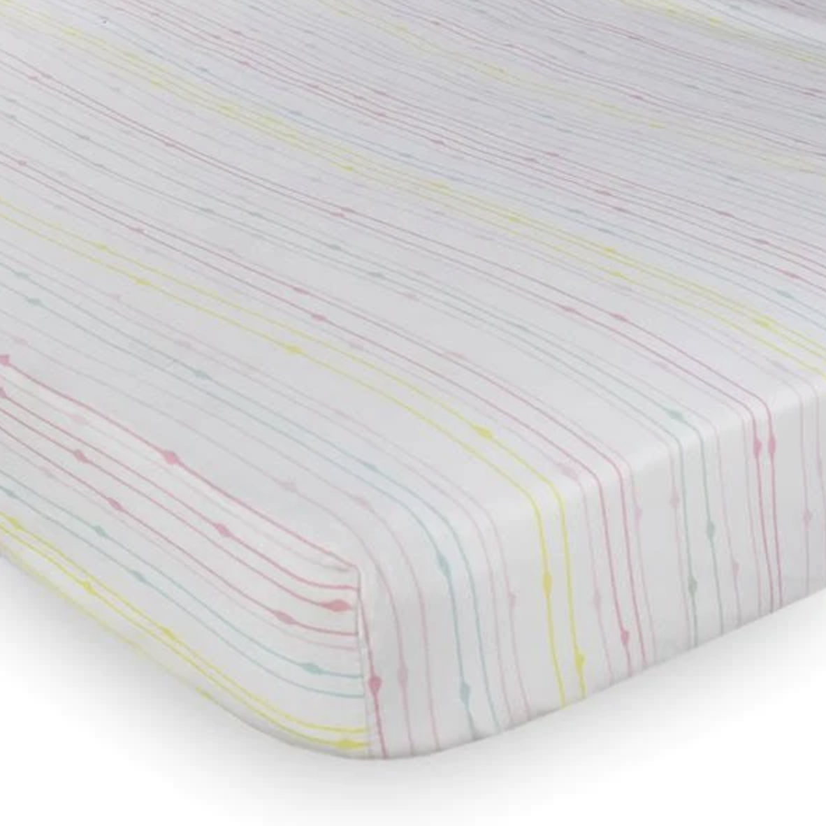 Cot Fitted sheet Rainbow Whole Bubs