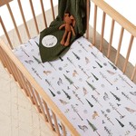 Snuggle Hunny Fitted Cot Sheet -Alpha