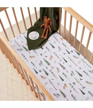 Snuggle Hunny Fitted Cot Sheet -Alpha