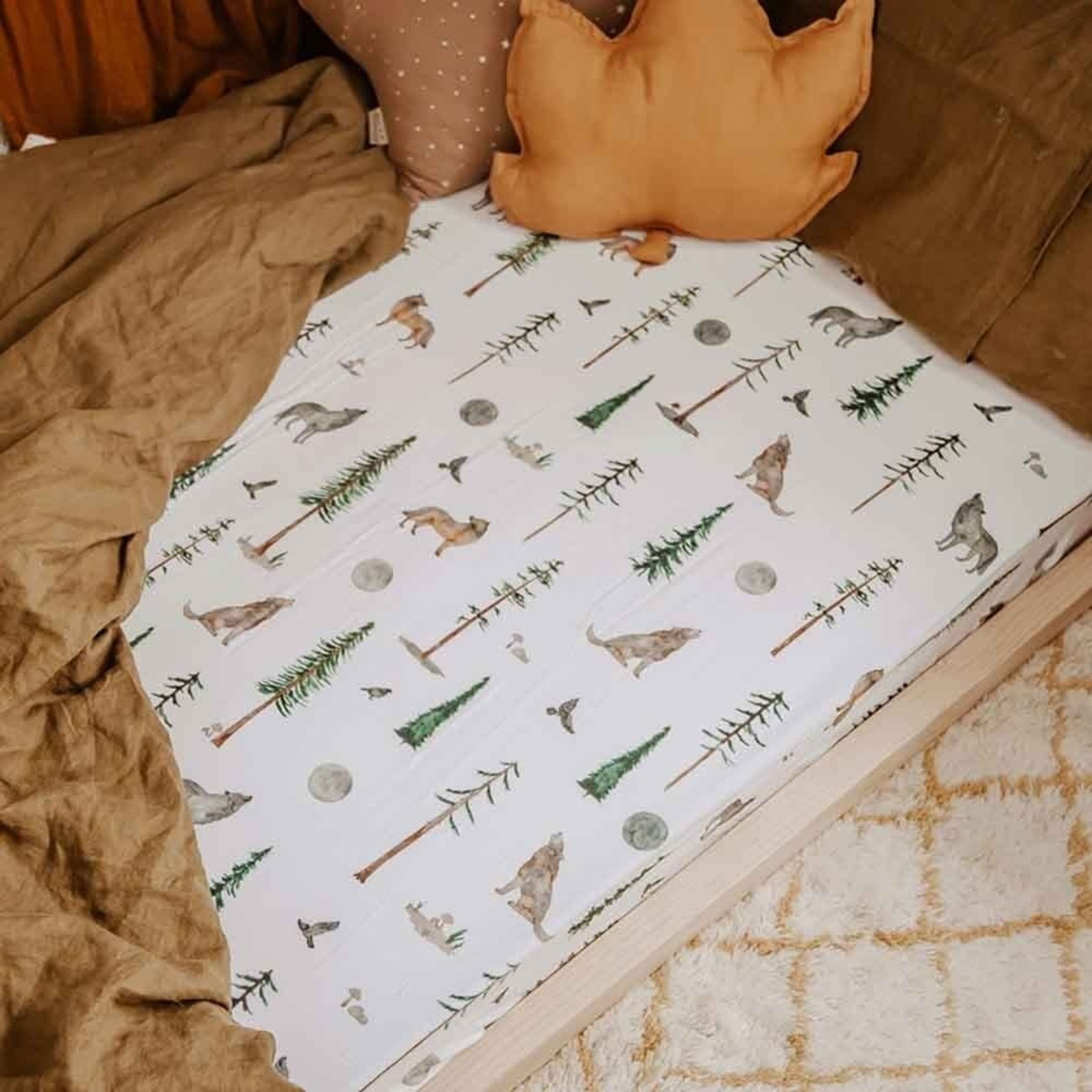 Snuggle Hunny Fitted Cot Sheet -Alpha