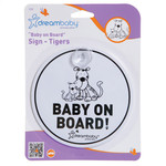 Dreambaby baby on board sign- tigers