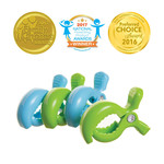 Dreambaby STROLLER CLIPS 4PK - BLUE/GREEN