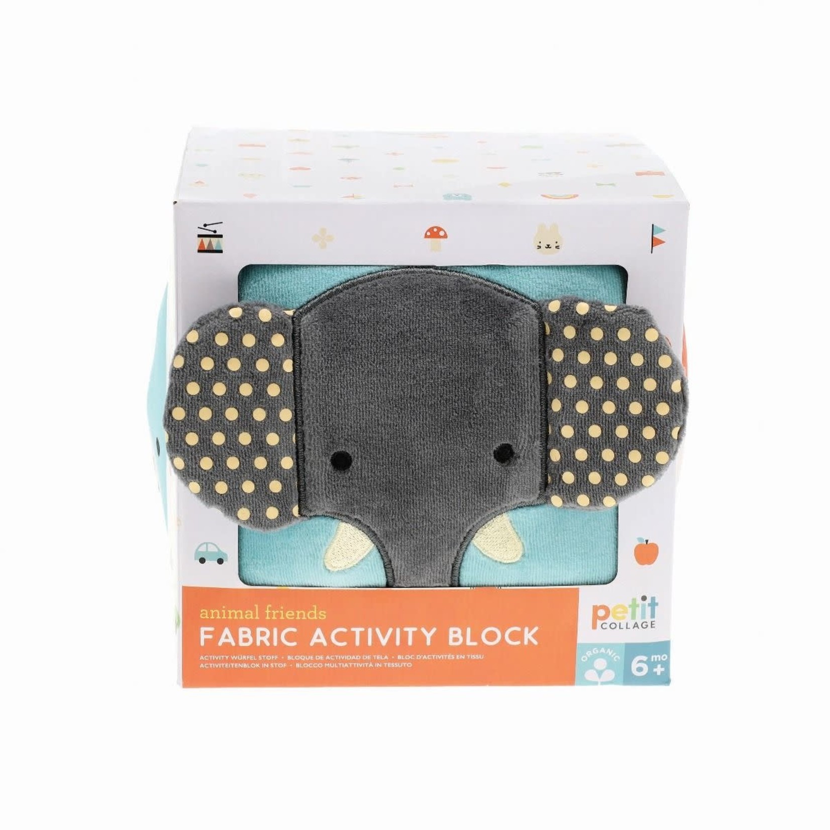 Petit Collage Animal Friends-Fabric Activity Block