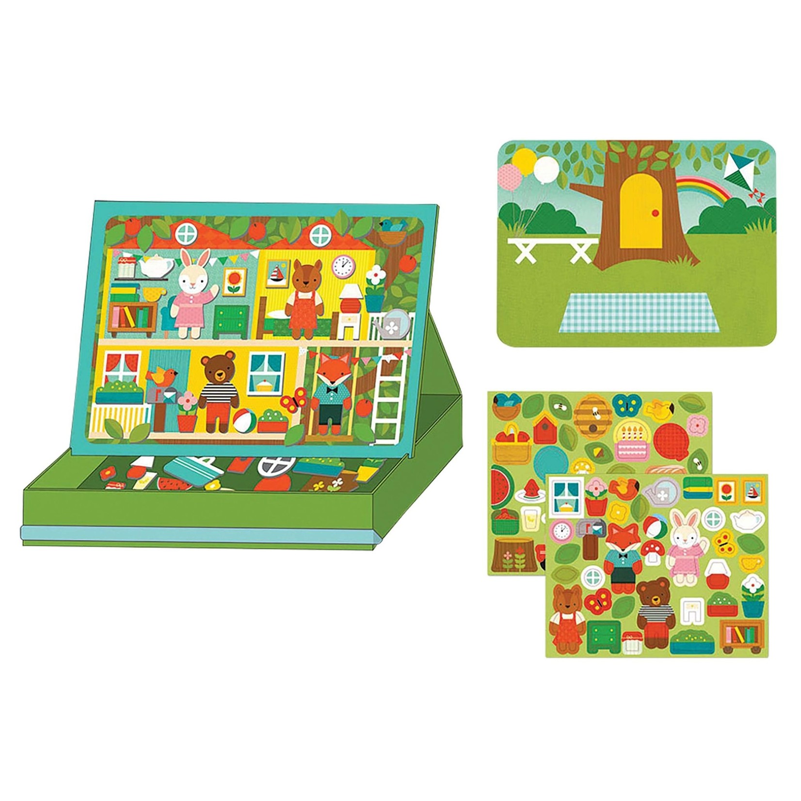 Petit Collage Magnetic Play Scene Treehouse Party