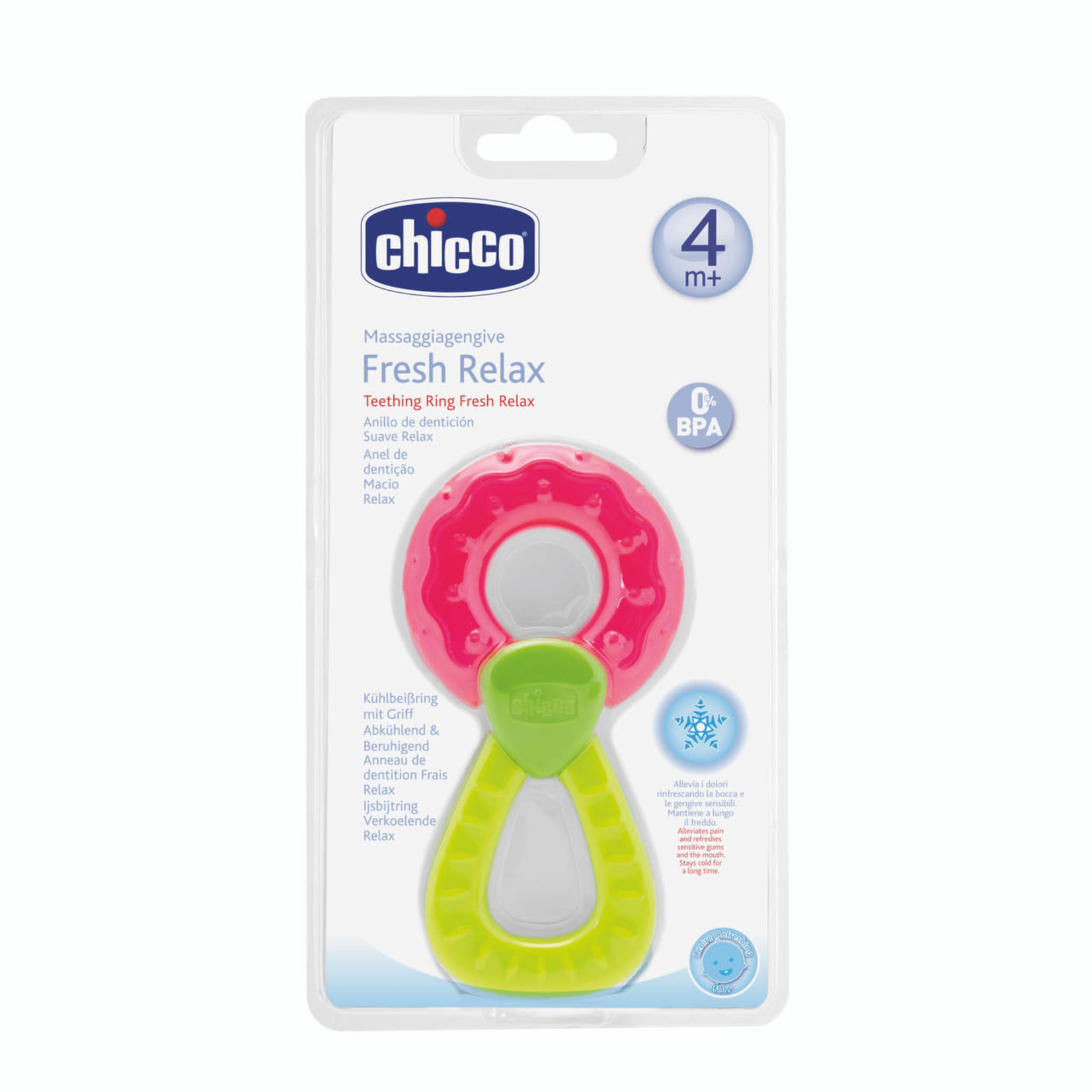 Chicco Fresh Relax Teething Ring-Pink