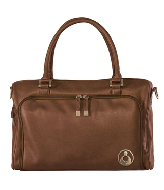 Isoki DOUBLE ZIP SATCHEL  REDWOOD CHESTNUT