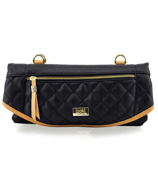 Isoki ADELAIDE CHANGE MAT PURSE BLACK/TAN Two Tone