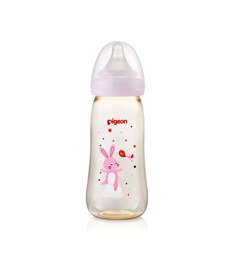 Pigeon SofTouch™ Bottle(PPSU) 330ml Pink Rabbit