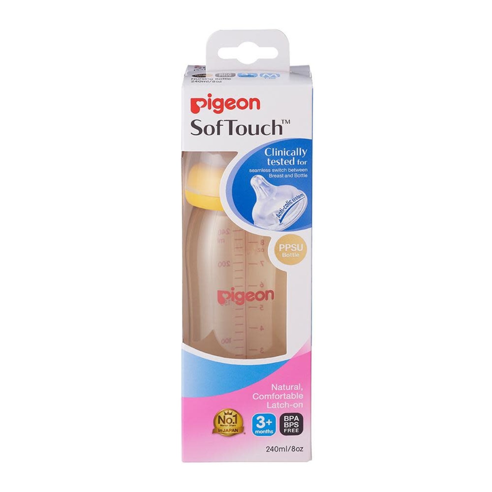 Pigeon SofTouch™ Bottle(PPSU) 240ml