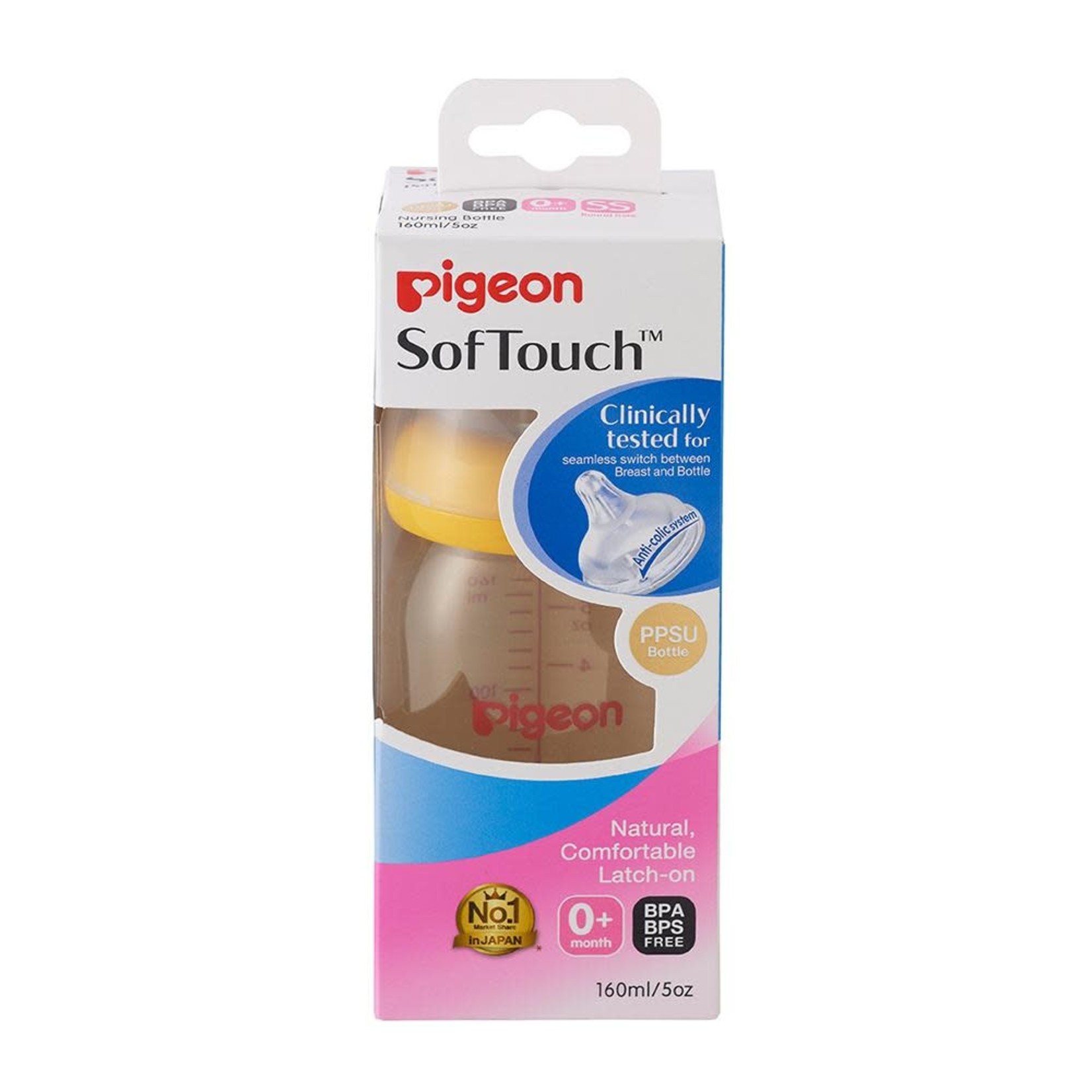 Pigeon SofTouch™ Bottle(PPSU) 160ml